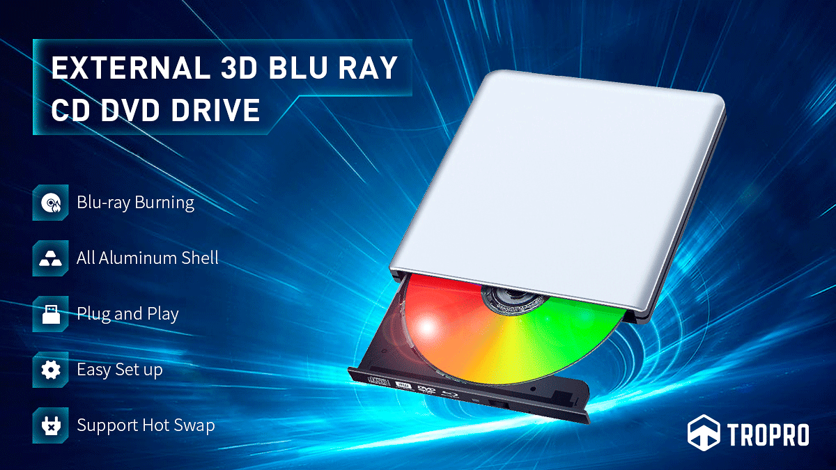 TROPRO Blu-ray DVD Burner-GLL-121